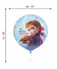 FROZEN ANNA 17" Round Foil Balloon (Pack of One) FROZEN Princess Theme Parties and Birthday Decorations ANNA ELSA FROZEN Party Supplies