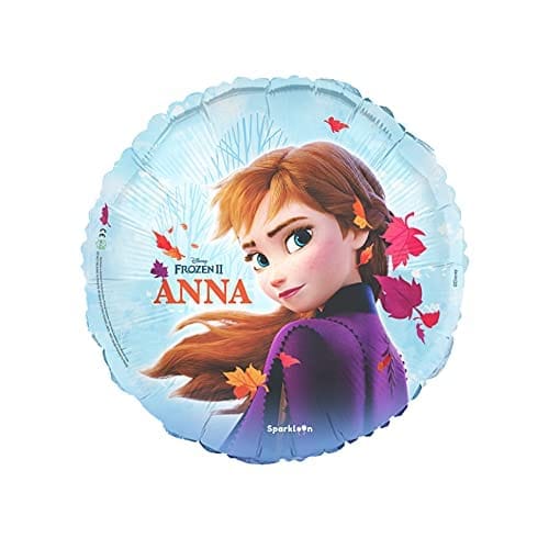 FROZEN ANNA 17" Round Foil Balloon (Pack of One) FROZEN Princess Theme Parties and Birthday Decorations ANNA ELSA FROZEN Party Supplies