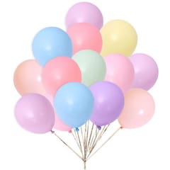 Balloons for Decoration of Retro Balloon Mix Extra Thick Round Shop Decoration, Birthday Party, Wedding, After-Party, Performance, Decoration, 10 inches (30 cm), 9 Colors