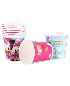 All Party Product Theme Based Party Product Cartoon Print Birthday Party Supplies (Minnie Mouse Cup New) Pack of 10