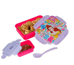 Princess Sparkle Lock And Seal 800ml Lunch Box For Back To School Girls