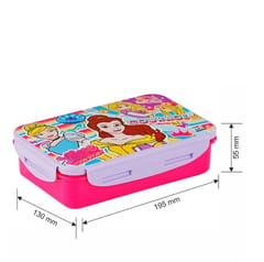 Princess Sparkle Lock And Seal 800ml Lunch Box For Back To School Girls