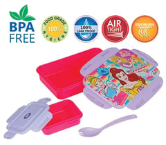 Princess Sparkle Lock And Seal 800ml Lunch Box For Back To School Girls