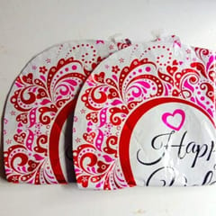 Valentine Day Celebratig Balloons, Party Balloons, Foil Hart Desinging Shape Of balloon for Love And Party and Celebrations For Adult, kids,Childs Set Of 2 Pcs In One