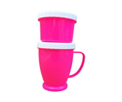 Coffee Mug with Container & lid Ideal for Gifting Birthday Gifts Capacity 300ml Cup and 225ml Color as per Availability (Set of 1 New) Colour As Pr Availability