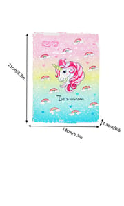 Unicorn Notebook Colour Changing Reversible Girls Diary A5 Size Magic Sequin Unicorn Diary for Girls, Unicorn Notebook for Girls ( Colour & Print As Pr Available )