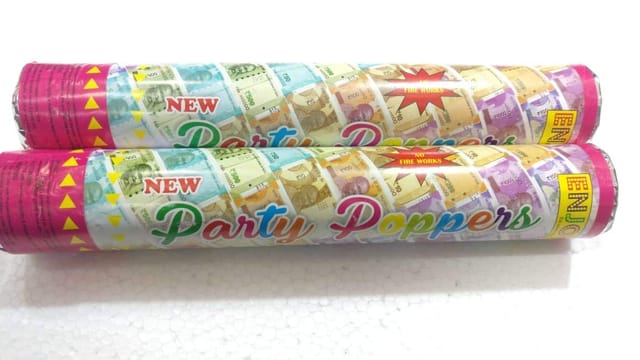 Party Popper Currency Notes For Weddings, New Year Party, Christmas decor, Birthday Parties and Ganesh Puja Celebration Multicolor ,Confetti Paper , Non-Toxic and Eco Friendly Confetti for Weddings, Anniversaries, Events, Concerts ( Pack Of 1 )