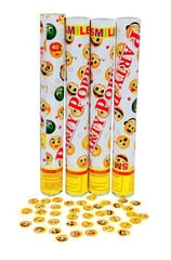 Party Popper Emoji For Weddings, New Year Party, Christmas decor, Birthday Parties and Ganesh Puja Celebration Multicolor ,Confetti Paper , Non-Toxic and Eco Friendly Confetti for Weddings, Anniversaries, Events, Concerts ( Pack Of 1 )