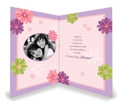 Personalised Card For Mother's Day The World's Best Mom , For Mother's Day Gift ,Gift For Mom (Multicolor ) Personalised Card