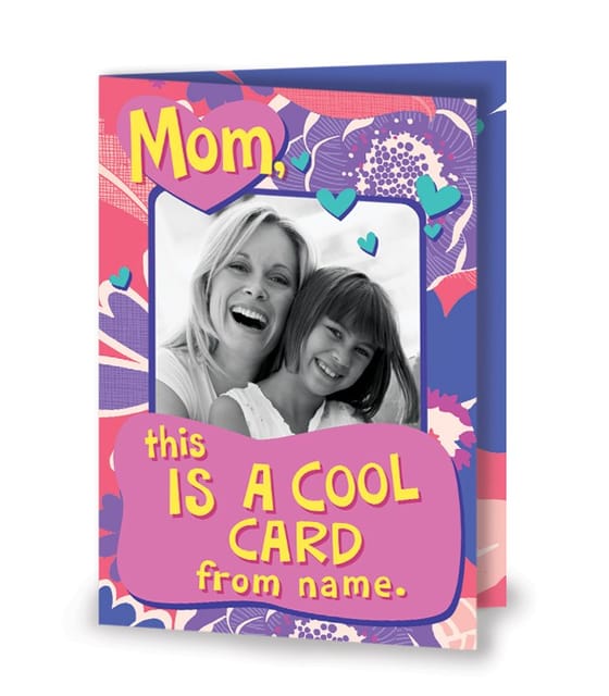 Personalised Card For Mother's Day Mom This Is A Cool Personalised Card ,Gift For Mom (Multicolor )