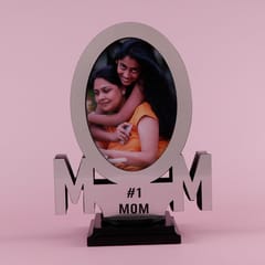 No 1 Mom Silver Photoframe For Mother's Day Gift For Mom, Photoframe  For MOM