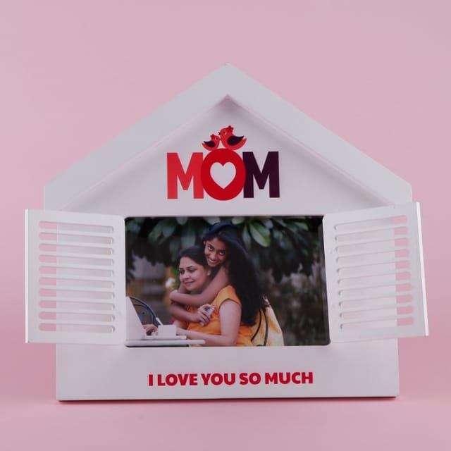 I Love You So Much Mom Wooden Photoframe For Mother's Day Gift For Mom, Photoframe For MOM