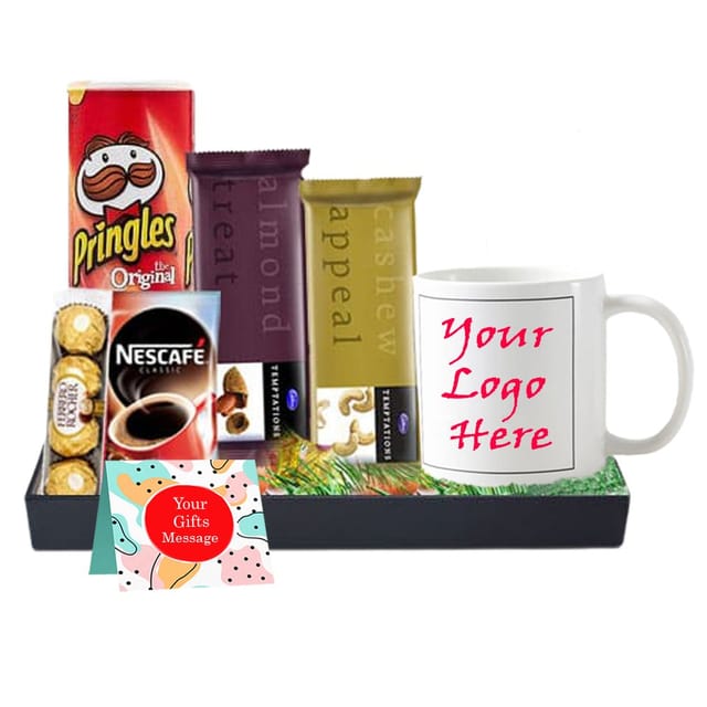 Mug with Gift Basket and Personalised Card For Mother's Day Gift For Mom