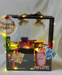 Birthday Gift Hamper Set of 7 Item Include Mug,Wallet,Body Wash,Perfume,3 Chocolates