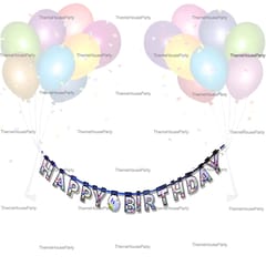 See World Happy Birthday Banner For See World Theme Birthday Party Decoration with Atrractive Colours And Print  For Girls