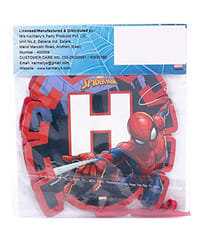 SPIDERMAN Happy Birthday Banner For Spiderman Theme Birthday Party Decoration with Atrractive Colours And Print  For Boys