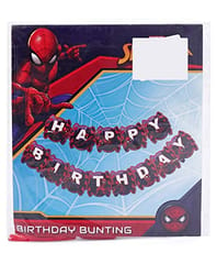 SPIDERMAN Happy Birthday Banner For Spiderman Theme Birthday Party Decoration with Atrractive Colours And Print  For Boys