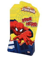 Spiderman Happy Birthday Invitation Card (Qty 10) For Spiderman Theme Birthday Party with Atrractive Colours And Print For Boys