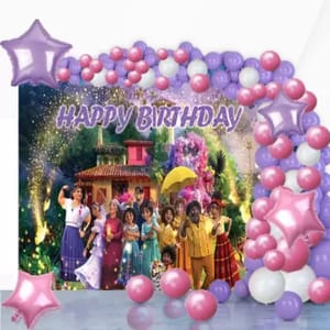 Encanto theme Party Birthday Balloons decoration Combo Kits for Kids Birthday party With Decoration service at your place