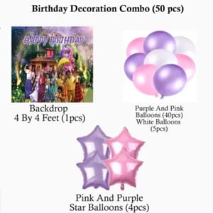 Encanto theme Party Birthday Balloons decoration Combo Kits for Kids Birthday party With Decoration service at your place