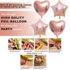 Complete Balloons Decoration Combo for Bride Bachelorette Party Decoration "BRIDE TO BE" - Golden, Black & Silver theme with With Decoration service at your place