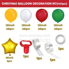 Christmas Party Balloons Decoration Kit Merry Christmas Combo With Decoration service at your place