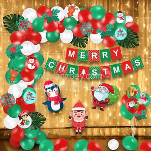 Christmas Party Balloons Decoration Kit Merry Christmas Combo With Decoration service at your place