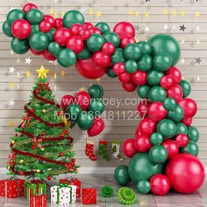 Christmas Party Balloons Decoration Kit Merry Christmas Combo With Decoration service at your place