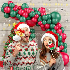 Christmas Party Balloons Decoration Kit Merry Christmas Combo With Decoration service at your place