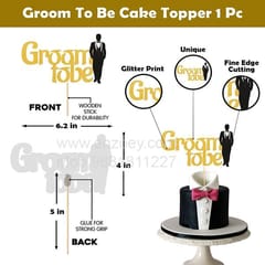 "Groom To Be" Theme Arch Balloons Decoration Kit with Black and Gold Satin Sash for Bachelorette Party, Bridal/Groom Shower for Boys With Decoration service at your place