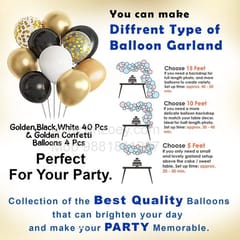 "Groom To Be" Theme Arch Balloons Decoration Kit with Black and Gold Satin Sash for Bachelorette Party, Bridal/Groom Shower for Boys With Decoration service at your place