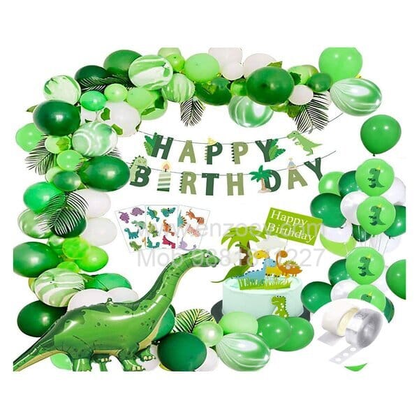 Jurassic Park Theme Balloons Decoration Kit For Kids Happy Birthday With Decoration service at your place