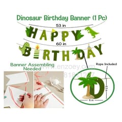 Jurassic Park Theme Balloons Decoration Kit For Kids Happy Birthday With Decoration service at your place