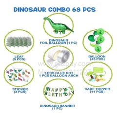 Jurassic Park Theme Balloons Decoration Kit For Kids Happy Birthday With Decoration service at your place