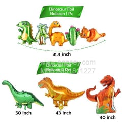 Jurassic Park Theme Balloons Decoration Kit For Kids Happy Birthday With Decoration service at your place