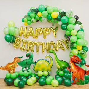 Jurassic Park Theme Balloons Decoration Kit For Kids Happy Birthday With Decoration service at your place