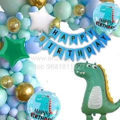 Jurassic Park Theme Balloons Decoration Kit For Kids Happy Birthday With Decoration service at your place