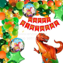 Jurassic Park Theme Balloons Decoration Kit For Kids Happy Birthday With Decoration service at your place