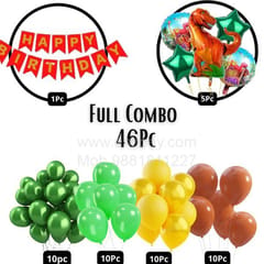 Jurassic Park Theme Balloons Decoration Kit For Kids Happy Birthday With Decoration service at your place