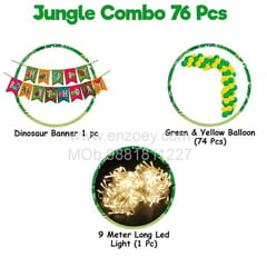 Jurassic Park Theme Balloons Decoration Kit For Kids Happy Birthday With Decoration service at your place