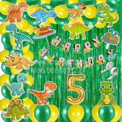 Jurassic Park Theme Balloons Decoration Kit For Kids Happy Birthday With Decoration service at your place