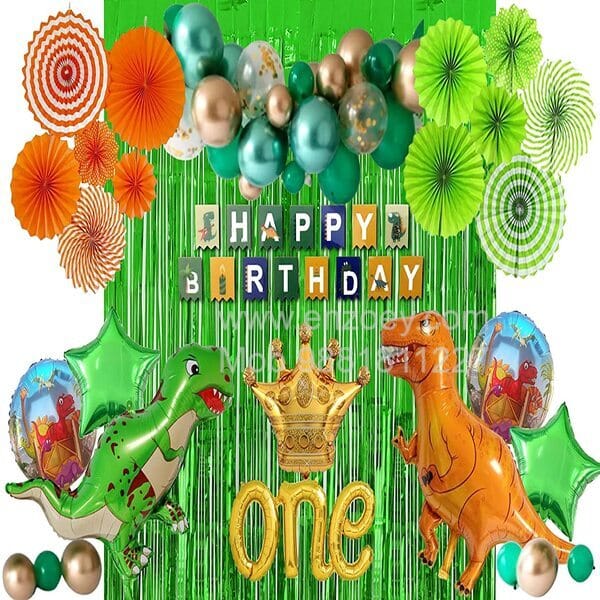 Jurassic Park Theme Balloons Decoration Kit For Kids Happy Birthday With Decoration service at your place