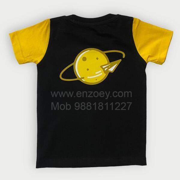 Round Neck Yellow Unisex T-shirt