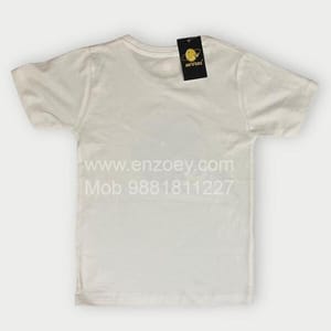 Round Neck White Unisex T-shirt