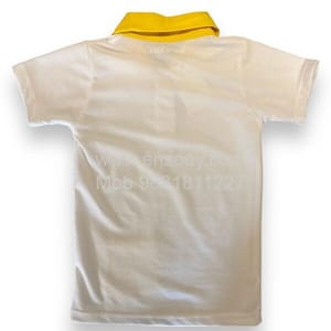 Polo Neck White Unisex T-shirts