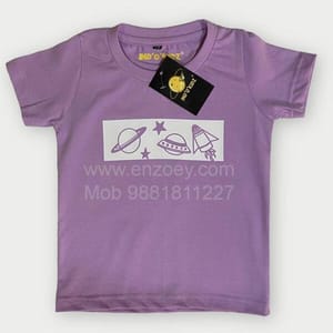 Purple Round Neck T-shirt