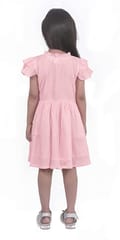 Cotton Crepe Frock - Baby Pink