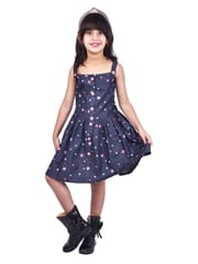 Girl's Casual Dress- Kingfisher Print