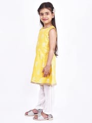 Girls Suit - Yellow and White