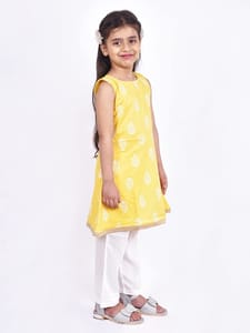 Girls Suit - Yellow and White